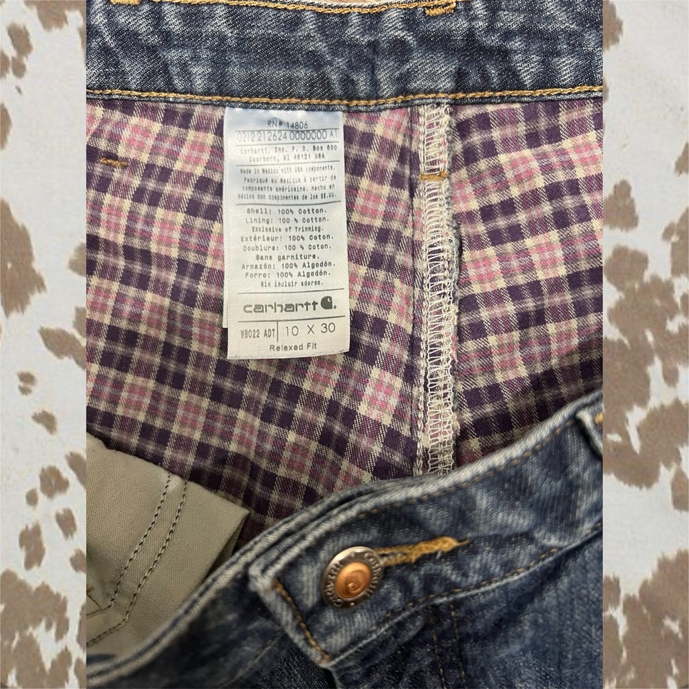 Carhartt Flannel Lined Relaxed Fit Jeans - Picture 3 of 4
